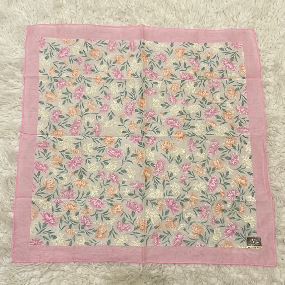 Vintage Valentino floral scarf